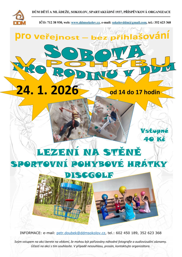 SOBOTA PRO RODINU - akce pro veřejnost 