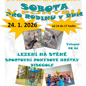 SOBOTA PRO RODINU - akce pro veřejnost 