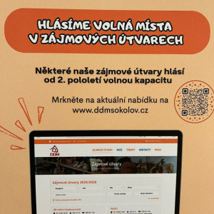 UVOLNILA SE NÁM NĚKTERÁ MÍSTA V ZÁJMOVÝCH ÚTVARECH NA II. POLOLETÍ. 