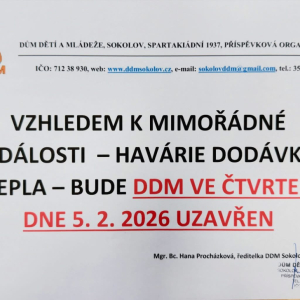 MIMOŘÁDNÁ UDÁLOST - HAVÁRIE DODÁVKY TEPLA