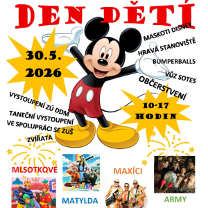 V SOBOTU 30.5. DEN DĚTÍ V DDM 